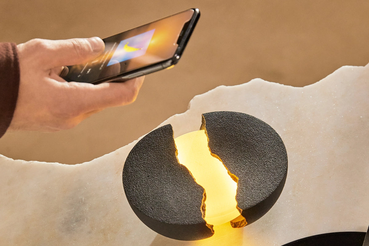 Sculptural Bluetooth speaker & lamp | Teno speaker | Lumio